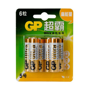 超霸 15AU-2IL6超霸 堿性電池，5號 6節卡裝，15AU-2IL6 單位：卡